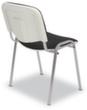 Nowy Styl Buisstalen stoel met kunststof rugschaal, zitting stof (100% polyester), zwart
