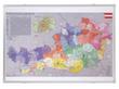 Franken Postcodekaart van Oostenrijk, hoogte x breedte 700 x 1000 mm