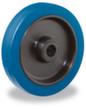 BS-ROLLEN Elastisch massief rubberen wiel, draagvermogen 140 kg, Massief rubberen elastiek banden