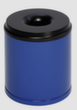 VAR Prullenmand met bluskop, 30 l, RAL5010 gentiaanblauw, bovendeel zwart