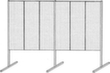 Kappes Geperforeerde paneelscheidingswand RasterPlan®, hoogte x breedte 2000 x 4000 mm, RAL7035 lichtgrijs  S