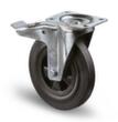 BS-ROLLEN Massief rubberen wiel, draagvermogen 100 kg, massief rubber banden