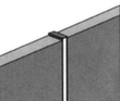 Steun voor scheidingswand, hoogte x breedte 1530 x 40 mm  S