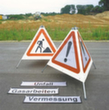 Moravia Vouwbaar waarschuwingssignaal TRIO, hoogte 700 mm  S