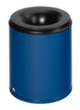 VAR Prullenmand met bluskop, 80 l, RAL5010 gentiaanblauw, bovendeel zwart