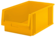 Lakape Stapelbare zichtbak Eco geschikt voor rollenbaan, geel, diepte 500 mm, polypropyleen