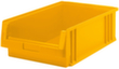 Lakape Stapelbare zichtbak Eco geschikt voor rollenbaan, geel, diepte 500 mm, polypropyleen
