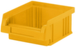 Lakape Stapelbare zichtbak Eco geschikt voor rollenbaan, geel, diepte 89 mm, polypropyleen