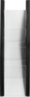 helit Gebogen wanddisplay "the arc" met 4 vakken, 4 planken, onderstel zwart  S