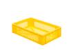 Lakape Euronorm-stapelbak Favorit wanden + bodem geperforeerd, geel, inhoud 26 l