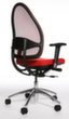 Topstar Bureaustoel Open Base + Art OPEN BASE 10 met Body-Balance-Tec®-scharnier, rugleuning met netbekleding, rood