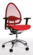 Topstar Bureaustoel Open Base + Art OPEN BASE 10 met Body-Balance-Tec®-scharnier, rugleuning met netbekleding, rood  S