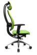 Topstar Bureaustoel Open Base + Art OPEN ART 10 met hoofdsteun, rugleuning met netbekleding, groen  S