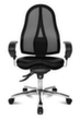 Topstar bureaustoel Sitness 15 met permanent-contactmechanisme, rugleuning met netbekleding, zwart  S