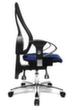 Topstar bureaustoel Sitness 15 met permanent-contactmechanisme, rugleuning met netbekleding, blauw  S