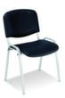 Nowy Styl 12-hoog stapelbare bezoekersstoel ISO met bekleding  S