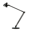 LED-bureaulamp Valencia met tafelvoet, licht warmwit, zwart