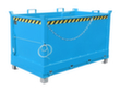 Bauer 3-voudig stapelbare scharnierende bodemcontainer tot 2 m³ in RAL 5012 lichtblauw