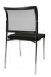 Topstar Bezoekersstoel Visit 10 met netrug, zitting stof (100% polypropyleen), zwart  S