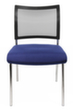 Topstar Bezoekersstoel Visit 10 met netrug, zitting stof (100% polypropyleen), blauw