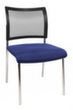 Topstar Bezoekersstoel Visit 10 met netrug, zitting stof (100% polypropyleen), blauw  S