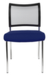 Topstar Bezoekersstoel Visit 10 met netrug, zitting stof (100% polypropyleen), donkerblauw