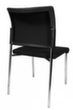 Topstar Bezoekersstoel Visit 10 met beklede rugleuning, zitting stof (100% polypropyleen), zwart  S