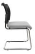 Topstar Bezoekersstoel met sledeframe Visit 20 met netrug, zitting stof (100% polypropyleen), lichtgrijs  S