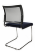 Topstar Bezoekersstoel met sledeframe Visit 20 met netrug, zitting stof (100% polypropyleen), donkerblauw  S