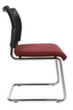 Topstar Bezoekersstoel met sledeframe Visit 20 met netrug, zitting stof (100% polypropyleen), bordeaux  S