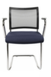 Topstar Bezoekersstoel met sledeframe Visit 20 met netrug, zitting stof (100% polypropyleen), donkerblauw