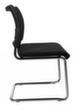 Topstar Beklede bezoekersstoel met sledeframe Visit 20, zitting stof (100% polypropyleen), zwart  S