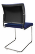 Topstar Beklede bezoekersstoel met sledeframe Visit 20, zitting stof (100% polypropyleen), blauw  S