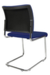 Topstar Beklede bezoekersstoel met sledeframe Visit 20, zitting stof (100% polypropyleen), donkerblauw  S