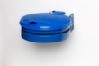VAR Vuilniszakhouder voor wandbevestiging, voor 120-liter-zakken, blauw, deksel blauw