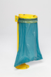 VAR Vuilniszakstandaard met voet, voor 120-liter-zakken, geel, deksel geel
