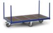 Rollcart Rongenwagen met anti-slip laadruimte, draagvermogen 1200 kg, laadvlak lengte x breedte 1300 x 800 mm