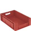 Euronorm zichtbare opslagcontainer met toegangsopening, rood, HxLxB 170x600x400 mm  S