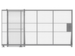 TROAX Schuifdeur voor scheidingswandsysteem, breedte 1900 mm  S