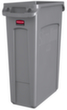 Rubbermaid Afvalverzamelaar Slim Jim® met ventilatiekanalen, 87 l, grijs