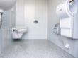 Säbu Toiletcontainers FLADAFI® voor dames en heren, hoogte x breedte x diepte 2600 x 3050 x 2170 mm  S