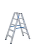 Krause Ladder STABILO® Professional, 2 x 5 trede(n) met traanplaatprofiel  S