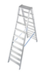 Krause Ladder STABILO® Professional, 2 x 10 trede(n) met traanplaatprofiel