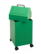 stumpf Brandvertragende container voor recyclebaar materiaal, 45 l, RAL6024 verkeersgroen, deksel RAL6024 verkeersgroen  S