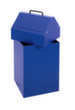 stumpf Brandvertragende container voor recyclebaar materiaal, 45 l, RAL5010 gentiaanblauw, deksel RAL5010 gentiaanblauw  S