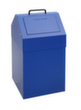 stumpf Brandvertragende container voor recyclebaar materiaal, 45 l, RAL5010 gentiaanblauw, deksel RAL5010 gentiaanblauw  S