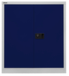Bisley Dossierkast, 2 ordnerhoogten, lichtgrijs/oxfordblauw  S
