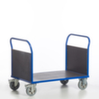 Rollcart Dubbelzijdige wagon met anti-slip laadruimte, draagvermogen 1200 kg, laadvlak lengte x breedte 1200 x 800 mm  S