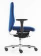 Löffler Bureaustoel met kyfose rugleuning, blauw  S