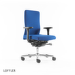 Löffler Bureaustoel met visco-elastische zitting, blauw